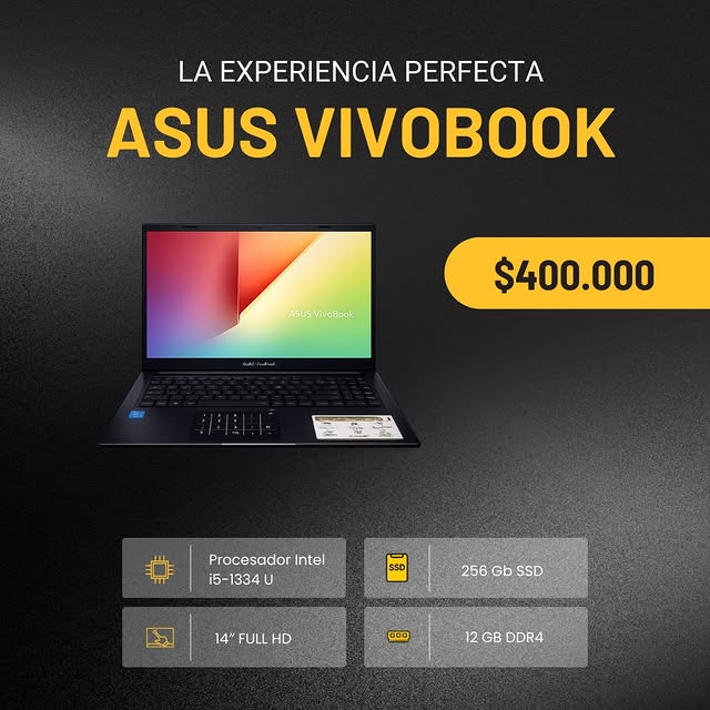 Notebook Asus vivobook i5 1334u 256gb SSD 12gb RAM
